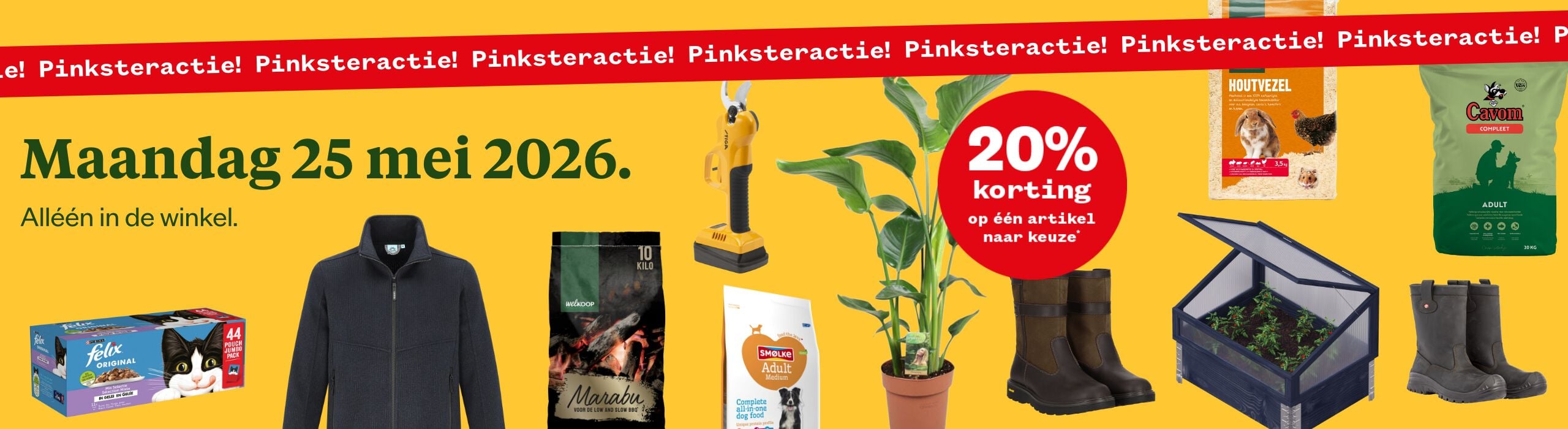 Pinksteractie keuzekorting